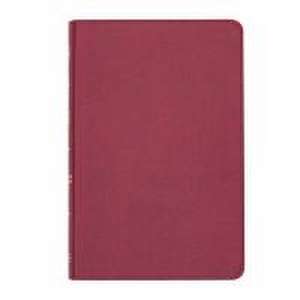 CSB Thinline Reference Bible, Cranberry Leathertouch de Csb Bibles By Holman