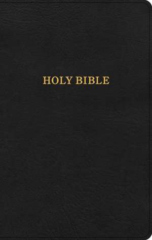 KJV Thinline Reference Bible, Black Leathertouch de Holman Bible Publishers