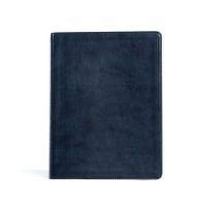 CSB Verse-By-Verse Reference Bible, Navy Leathertouch de Csb Bibles By Holman