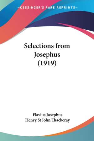 Selections from Josephus (1919) de Flavius Josephus