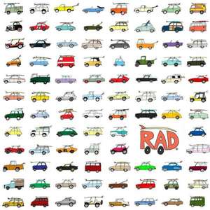 Rad Cars with Rad Surfboards on Them de Kevin Butler