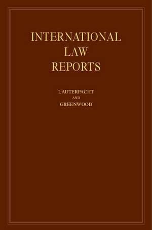 International Law Reports: Volume 149 de Elihu Lauterpacht