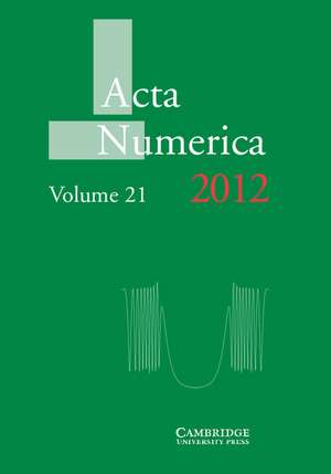 Acta Numerica 2012 de Arieh Iserles