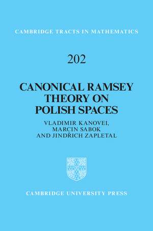 Canonical Ramsey Theory on Polish Spaces de Vladimir Kanovei