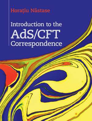 Introduction to the AdS/CFT Correspondence de Horaƫiu Năstase