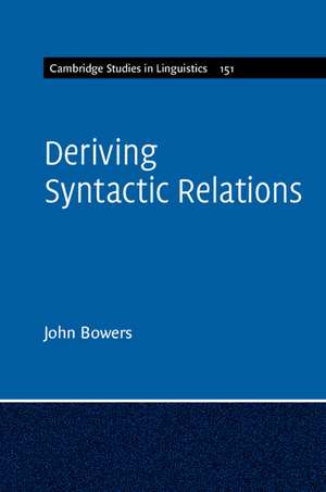 Deriving Syntactic Relations de John Bowers