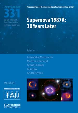 Supernova 1987A: 30 Years Later (IAU S331): Cosmic Rays and Nuclei from Supernovae and their Aftermaths de Alexandre Marcowith