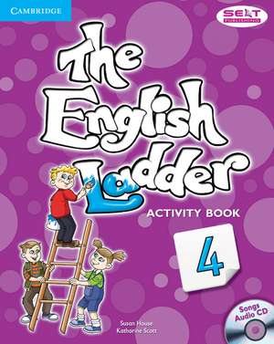 The English Ladder Level 4 Activity Book with Songs Audio CD de Susan House