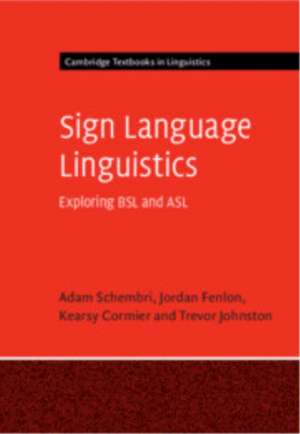 Sign Language Linguistics de Adam Schembri