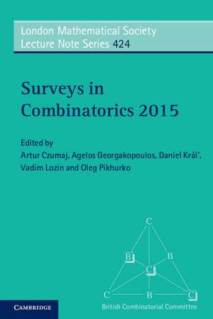 Surveys in Combinatorics 2015 de Artur Czumaj