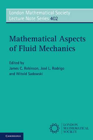 Mathematical Aspects of Fluid Mechanics de James C. Robinson