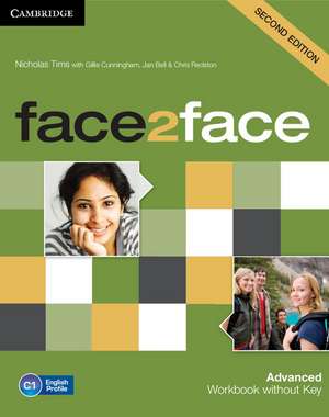 face2face Advanced Workbook without Key de Nicholas Tims