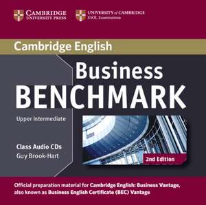 Business Benchmark Upper Intermediate Business Vantage Class Audio CDs (2) de Guy Brook-Hart