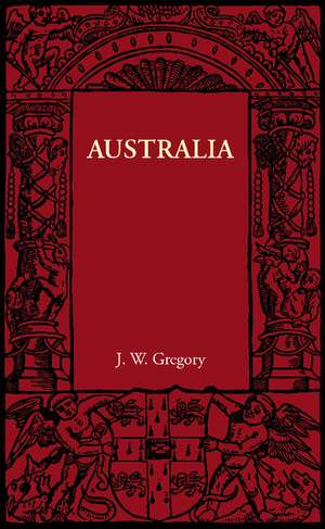 Australia de J. W. Gregory