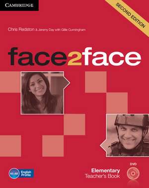 face2face Elementary Teacher's Book with DVD de Chris Redston