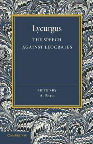 The Speech against Leocrates de Lycurgus