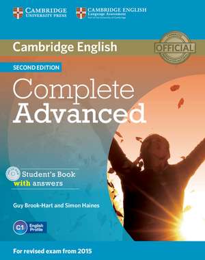 Complete Advanced Student's Book with Answers with CD-ROM de Guy Brook-Hart