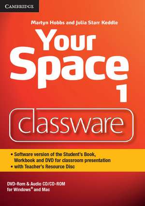 Your Space Level 1 Classware DVD-ROM with Teacher's Resource Disc de Martyn Hobbs