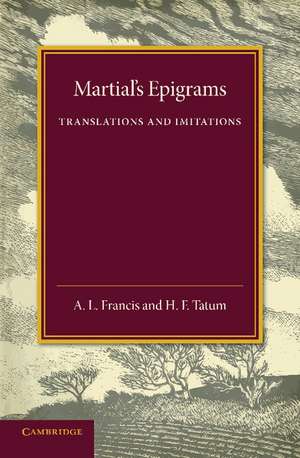 Martial's Epigrams: Translations and Imitations de A. L. Francis