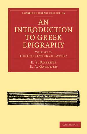 An Introduction to Greek Epigraphy de E. S. Roberts