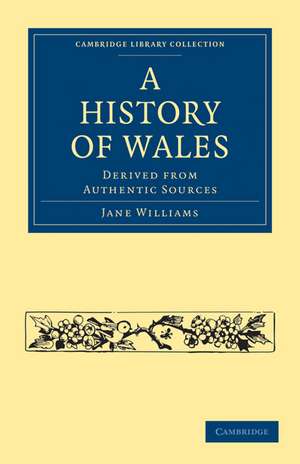 A History of Wales: Derived from Authentic Sources de Jane Williams