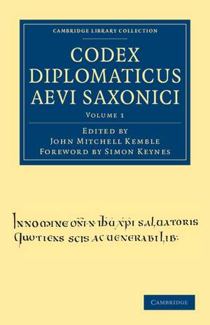 Codex Diplomaticus Aevi Saxonici de John Mitchell Kemble
