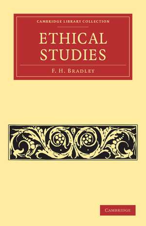 Ethical Studies de F. H. Bradley