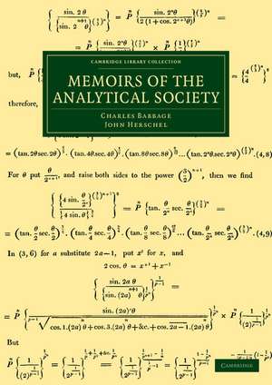 Memoirs of the Analytical Society de Charles Babbage