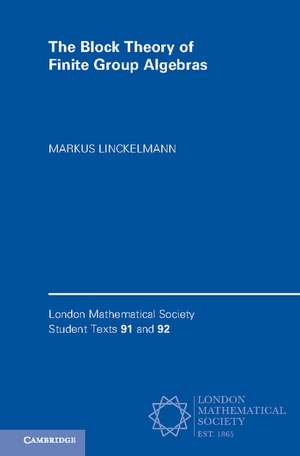 The Block Theory of Finite Group Algebras 2 Paperback Book Set de Markus Linckelmann