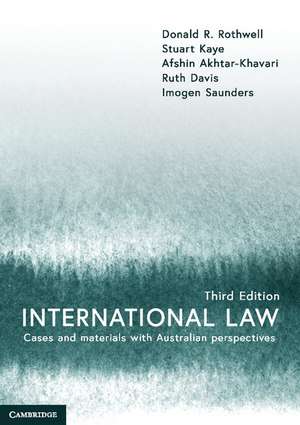 International Law: Cases and Materials with Australian Perspectives de Donald R Rothwell