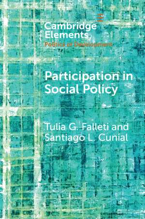 Participation in Social Policy: Public Health in Comparative Perspective de Tulia G. Falleti