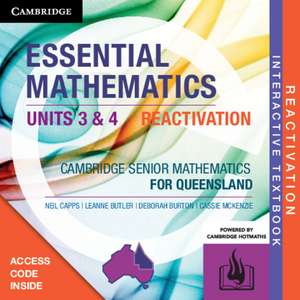 Essential Mathematics Units 3&4 for Queensland Reactivation Card de Neil Capps