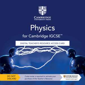 Cambridge IGCSE™ Physics Digital Teacher's Resource Access Card de Michael Smyth