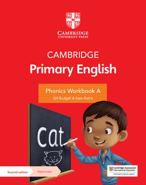 Cambridge Primary English Phonics Workbook A with Digital Access (1 Year) de Gill Budgell