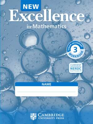 NEW Excellence in Mathematics Workbook JSS3