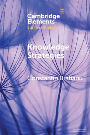 Knowledge Strategies de Constantin Bratianu