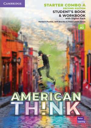 Think Second edition Starter Student's Book and Workbook with Digital Pack Combo A American English de Herbert Puchta