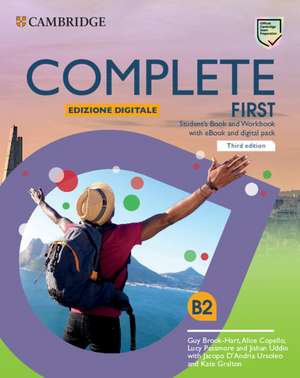 Complete First Student's Book and Workbook with ebook and Digital Pack Edizione Digitale (Italian Edition) de Guy Brook-Hart