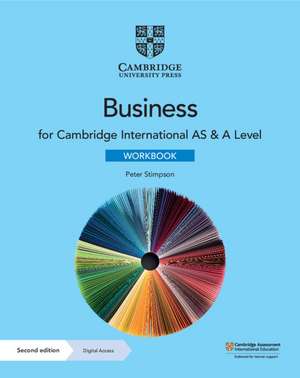 Cambridge International AS & A Level Business Workbook with Digital Access (2 Years) de Peter Stimpson