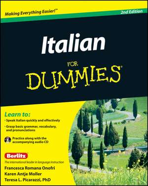 Italian For Dummies de Francesca Romana Onofri