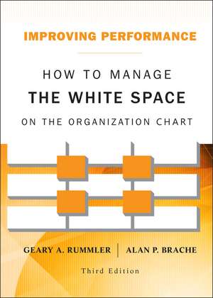 Improving Performance 3e – How to Manage the White Space on the Organization Chart de GA Rummler