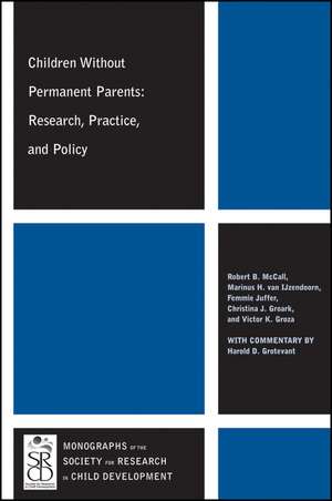 Children Without Permanent Parents de Robert B McCall