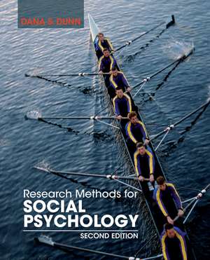 Research Methods for Social Psychology, Second Edi tion de DS Dunn