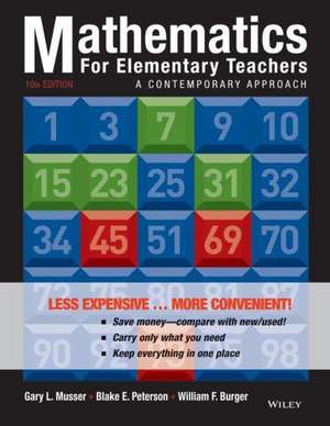 Mathematics for Elementary Teachers de Gary L Musser