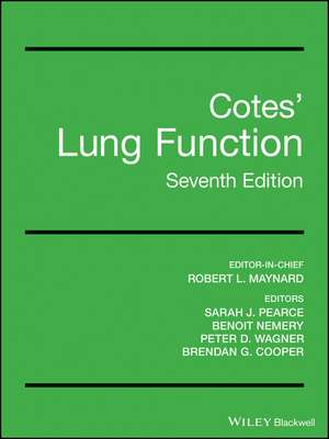 Lung Function de John E Cotes