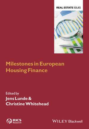 Milestones in European Housing Finance de J Lunde