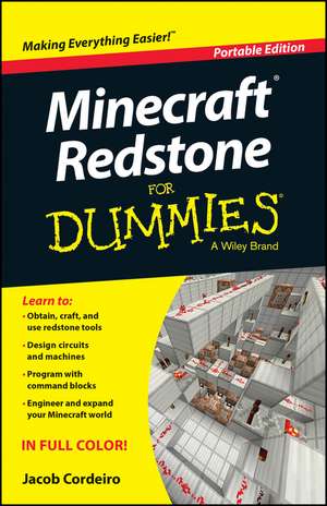 Minecraft Redstone For Dummies, Portable Edition de J Stay