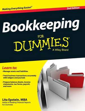 Bookkeeping for Dummies de Lita Epstein