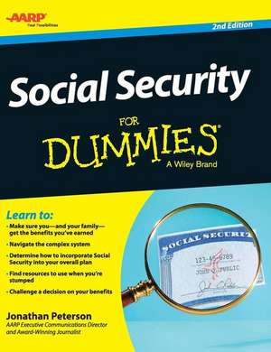 Social Security for Dummies de Jonathan Peterson