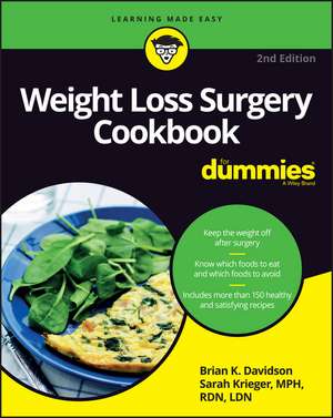 Weight Loss Surgery Cookbook For Dummies, 2e de BK Davidson